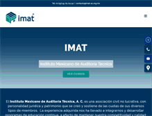 Tablet Screenshot of imat-ac.org.mx